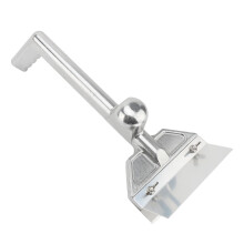 Commercial Griddle Scraper Heavy Duty Flat Grill Scraper with Ergonomic Aluminum Handle Stainless Steel Blade for Outdoor Grill