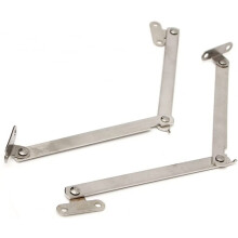 2 Pack Stainless Steel Cabinet Hinges, Durable Silver Finish for Smooth Kitchen and Furniture Doors