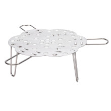 Expandable Steaming Rack 304 Stainless Steel Foldable Multiuse Rack with UShaped Legs Fits 7–10 Inch Pots