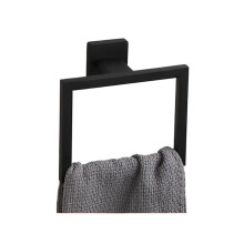 Towel Ring Set 3pcs Wall Mounted Bathroom Towel Holder Square Design for Neat SpaceSaving Organization