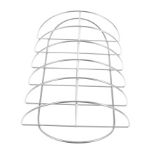 Stainless Steel Rib Rack for Grill with Even Heat Distribution Vertical BBQ Rack for Outdoor Cooking
