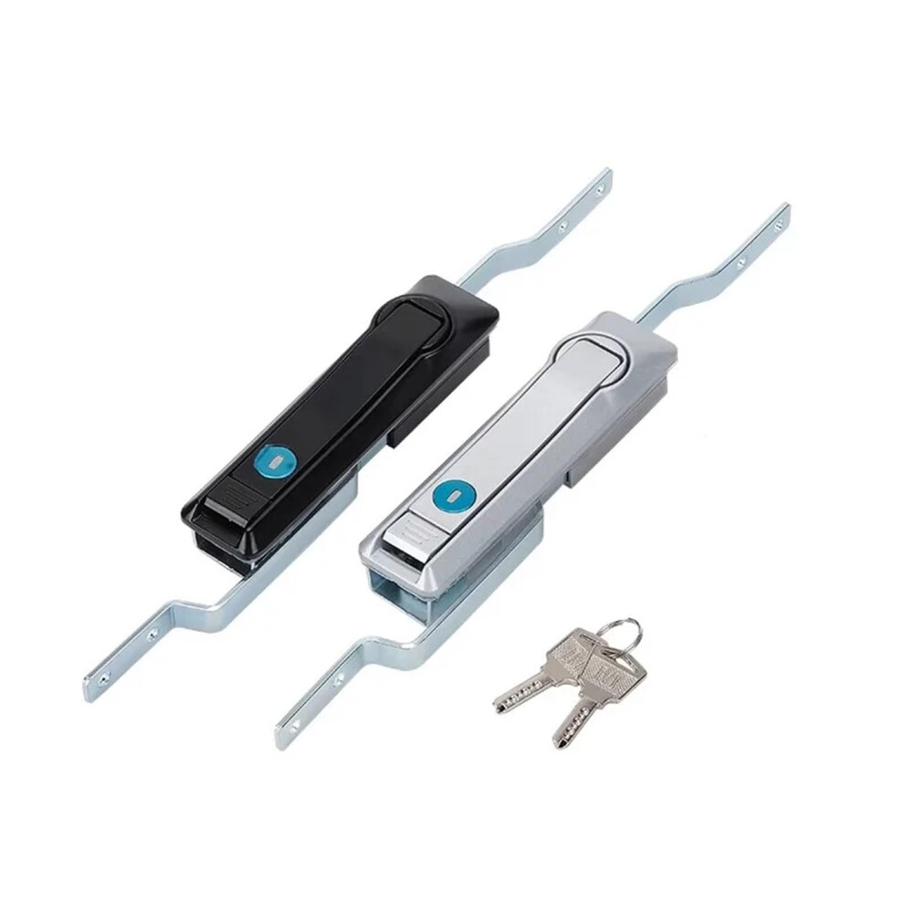 2 Sets Zinc Alloy Gate Lock Ms828 Durable Silver Door Lock For Cabinet And Power Distribution 9351714678797