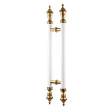Modern Barn Door Handle Set, Durable Aluminum Sliding Door Pull with Ergonomic Push Pull Design, Dual Sided Easy Installation Kit