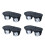 4pcs Mini Self Adhesive Caster Wheels for Trash Can Storage Boxes 360 Smooth Silent Rolling 1
