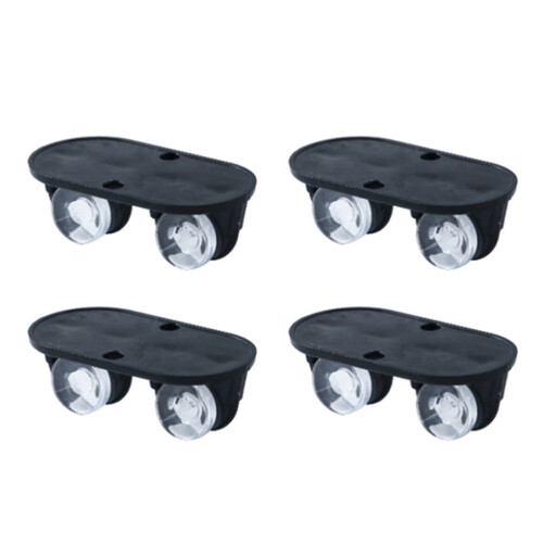 4pcs Mini SelfAdhesive Caster Wheels for Trash Can and Storage Box, 360 Smooth LowNoise Rolling