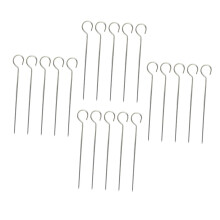 50 Pcs Stainless Steel Barbecue Skewers Set, Reusable Metal Kabob Sticks for BBQ Meat and Vegetables
