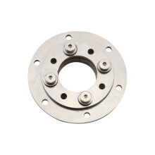 304 Stainless Steel Cabinet Hinge Adjustable Damping Control 360 Rotating Axis Heavy Duty 7.0N.m Hole 50mm