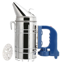 Electric Bee Smoker Stainless Steel Beekeeping Tool with Heat Shield Handle and Consistent Smoke Control