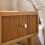 Bedside table with 1 drawer and slatted fronts, 52 cm high - AVA 5