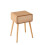 Bedside table with 1 drawer and slatted fronts, 52 cm high - AVA 9