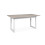 Extensible Dining Table - Travertine and White L160/200 cm - HOUSTON 3
