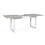 Extensible Dining Table - Travertine and White L160/200 cm - HOUSTON 4