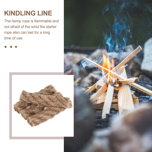 Kindling Rope Fire Lighter Emergency Starter Quick Tab Natural Point 1