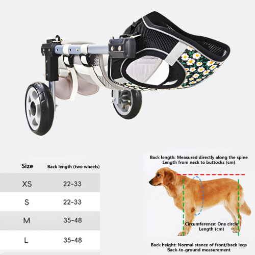 Adjustable Dog Two Wheel Wheelchair Mobility Aid- L 2