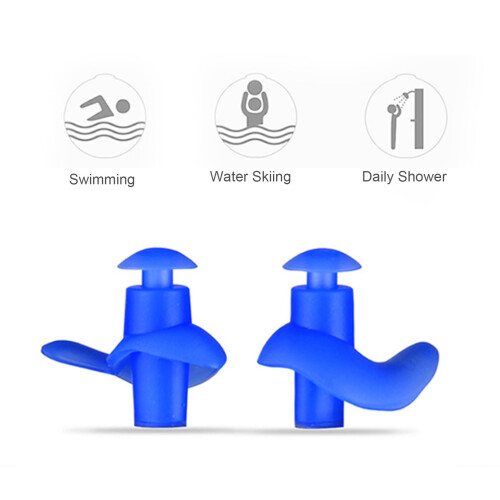 Swimming Ear Plugs Silicone Waterproof Reusable 2