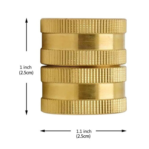 Messing-Gartenschlauchadapter (Innengewinde auf Innengewinde), 3/4" (2er-Pack) 1