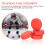 Ice Hockey Ball Roller Game Puck Set 4 pcs 5