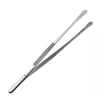 Professional Stainless Steel BBQ Tongs with Secure Grip Control for Kitchen and Outdoor Grilling