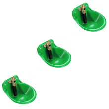 3 Pcs Automatic Livestock Waterer Set, Durable Plastic Animal Drinking Bowl for Goats and Sheep