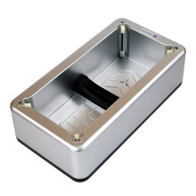 Automatic Shoe Cover Dispenser with 100 Covers, Hands No Power Required, Silver for Home Office