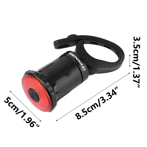 VALSEEL Outdoor Bicycle Tail Light with Motion Sensor and 1