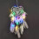 Carillon éolien de rêve avec plumes colorées 4