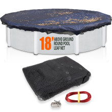 Swimming Pool Cover 18ft Round Leaf Net for Above Ground Pool, Outdoor Protection Design