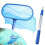 Pool Skimmer and Leaf Rake with 4ft Adjustable Telescopic Pole, Deep Bag Fine Mesh Net, Sturdy Frame 1