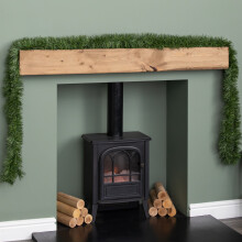 6m (20ft) x 10cm Fine Cut Green Christmas Garland Tree Decoration