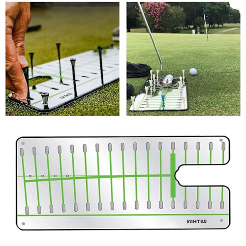 Golf Putting Justeringsspejl Øvelseshjælp Undervisningsudstyr Mail 1