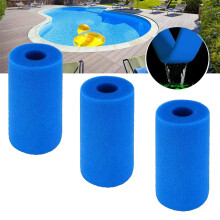 Reusable Foam Pool Filter Cartridge Type A Replacement, Washable Sponge 3 Pack for Swimming Pool