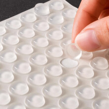 100Pcs Clear Rubber Bumpers Self Adhesive Noise Reduction Pads for Cabinets Drawers and Picture Frames