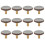 Leather Drawer Pulls 12 Pack, Durable FullGrain Soft Leather Cabinet Knobs, RustResistant Brass Hardware 1