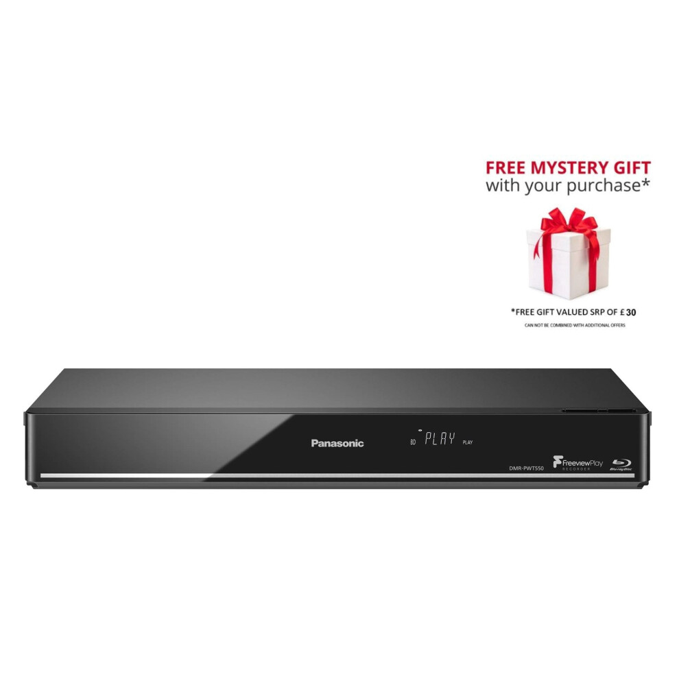 Panasonic Dmr-Pwt550 Blu-Ray Freeview Hdd Recorder - Free Gift Rrp 30!