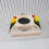 Bird feeding cup with platform and perch for parrots 2