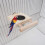 Bird feeding cup with platform and perch for parrots 3