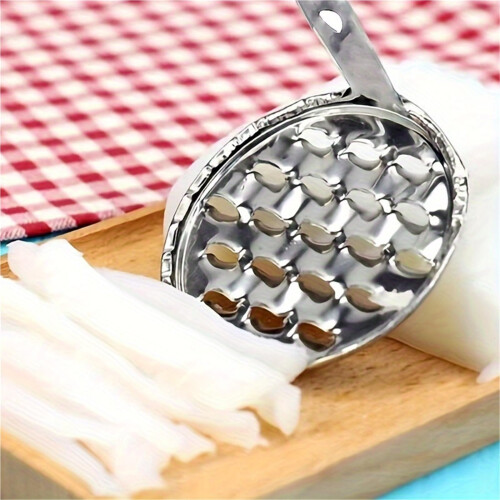 Stainless Steel Dough Scraper and Noodle Cutter Silvery Finish Easy Clean Kitchen Tool 1