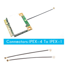 2Pcs 5CM Length IPEX-4 UFL Female to Ipex-1 Connector Cable Antenna for AX200/AX210 BCM94360HMB