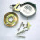 Steel rear drum brake assembly 90 mm silver 8