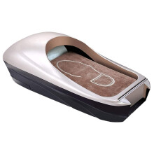 Automatic Shoe Cover Dispenser with 600 Disposable Covers, Hands Durable Design for Home and Office