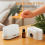 （Black）Aroma Diffuser Compatible with Essential Oils Color Changing Flame Air Humidifier Compatible with Home Office 2