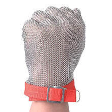 Cut Resistant Glove Level 9 Protection Stainless Steel Mesh Glove XL Adjustable for Kitchen and Work Safety