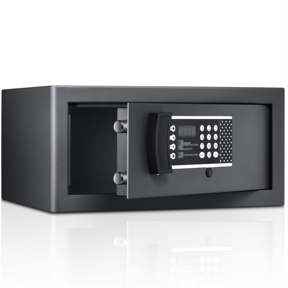 Home Safe Box Fireproof Steel Digital Safe For Documents And Valuables With Dual Locking Bolts, Black 9351714681605