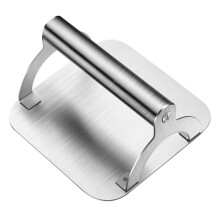 Stainless Steel Smash Burger Press Heavy Duty Nonstick Smasher with Ergonomic Handle for Griddle Cooking