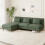 Dripex Corduroy Seater Sofa with Reversible Chaise Lounge 2