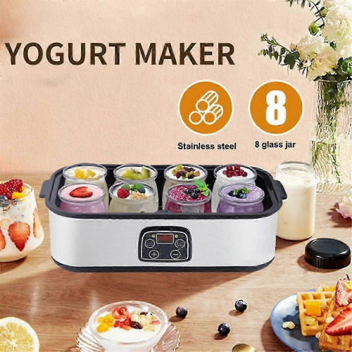 Automatischer Joghurtbereiter mit 8 Glasbehältern und EU-Stecker 1