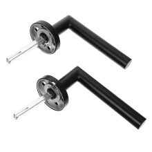 Silent Stainless Steel Bathroom Privacy Door Lock with Interior Handle, NoiseReducing and Easy Installation