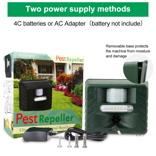 Electronic Bird Repeller Version Compatible with Pigeons, Starlings, Sparrows And Seagullsc5 2
