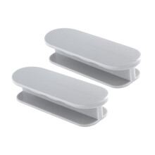 Self Adhesive Cabinet Handles Light Grey Stick On Door Pulls for Refrigerator No Drill Installation