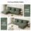 Dripex Corduroy Seater Sofa with Reversible Chaise Lounge 5
